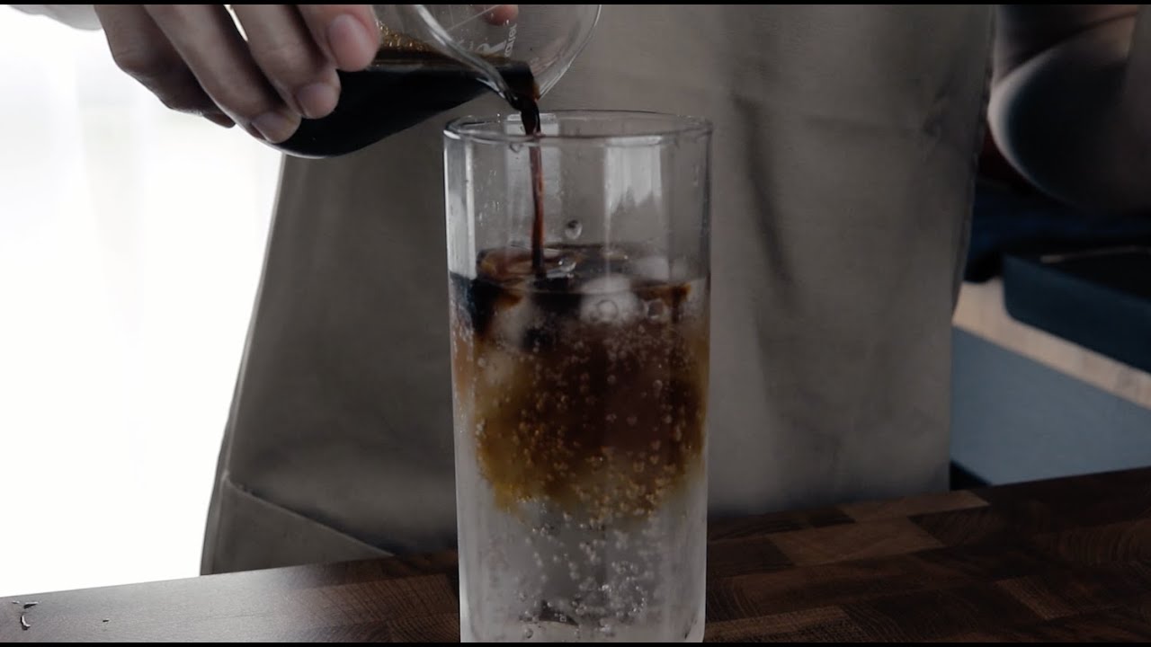 How to Make Cold Brew Tonic Coffee | ASMR Recipe 