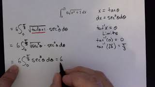 Calculus: Trigonometric Substitution Involving Tangent and Secant Cubed