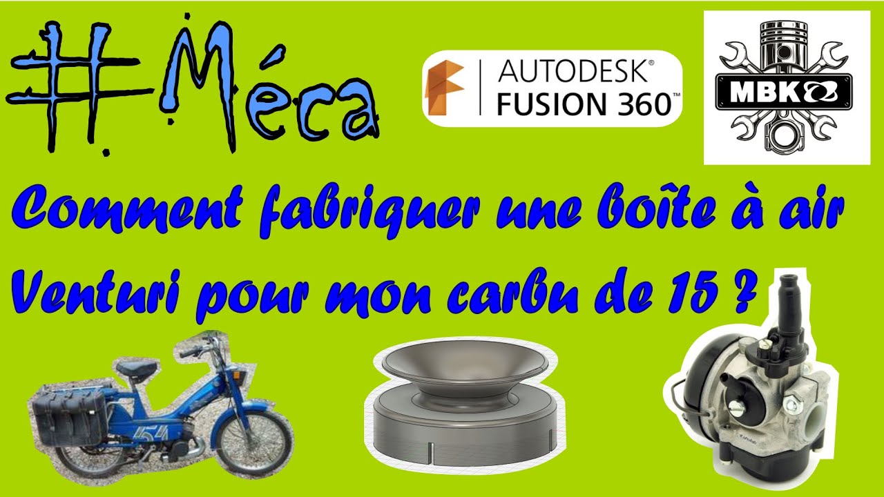 Comment fabriquer une boîte à air Venturi pour mon carbu de 15 avec une