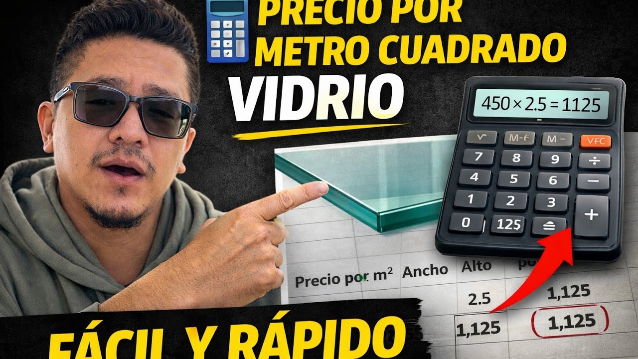Como sacar el precio del metro cuadrado de vidrio. 🫰💸 - YouTube