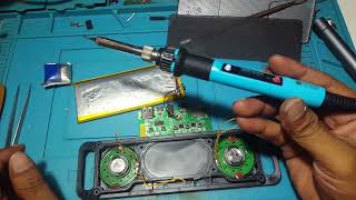 speaker mini  rusak ,tidak ada suara megabass A2DP stereo