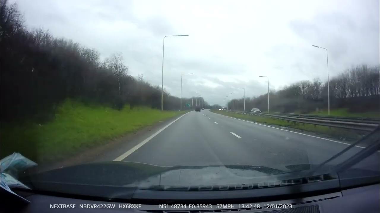 Tilbury driving test route (wet condition 4 second gap) YouTube