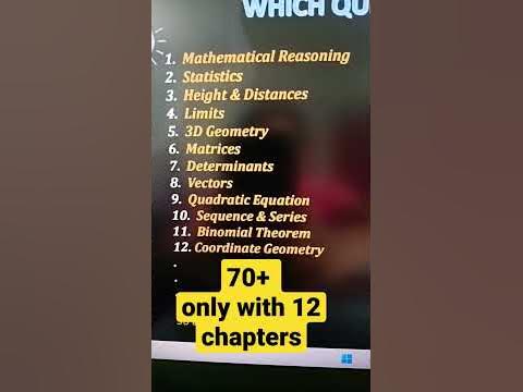Maths most repeated topics | Jee mains 2023 | Most important maths ...