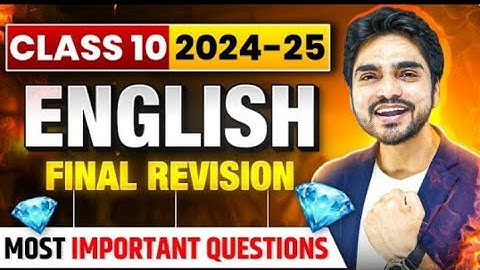 DIAMOND FINAL REVISION CLASS 10TH ENGLISH | EVERYTHING COVERED