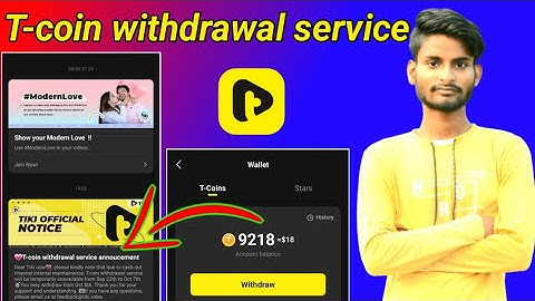 T-coin withdrawal service announcement | tiki official notice | tiki app t-coin band ho gaya | tiki?