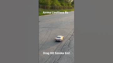 Arrma Limitless Skyline 8s RC car smoking the tires!!!! 💪🏾💯