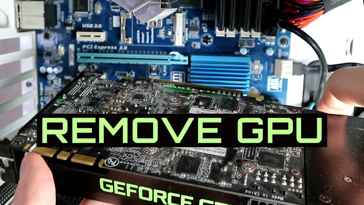 How To Remove GPU From Asus X570 