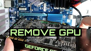 How to Remove a GPU (Take out Graphics Card Tutorial)