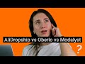 Compare Dropshipping Solutions - AliDropship, Oberlo, and Modalyst (for Wix)