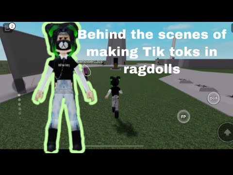 Playing Ragdoll In Roblox Behind The Scenes Of Making Tik Toks Youtube - roblox behind the scenes