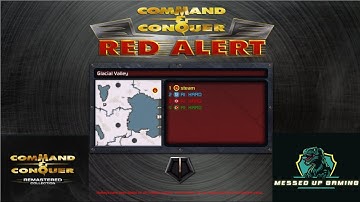Command and Conquer Red Alert Remastered Skirmish Gameplay USSR– MAP: Glacial Valley 1 - Far Quicker