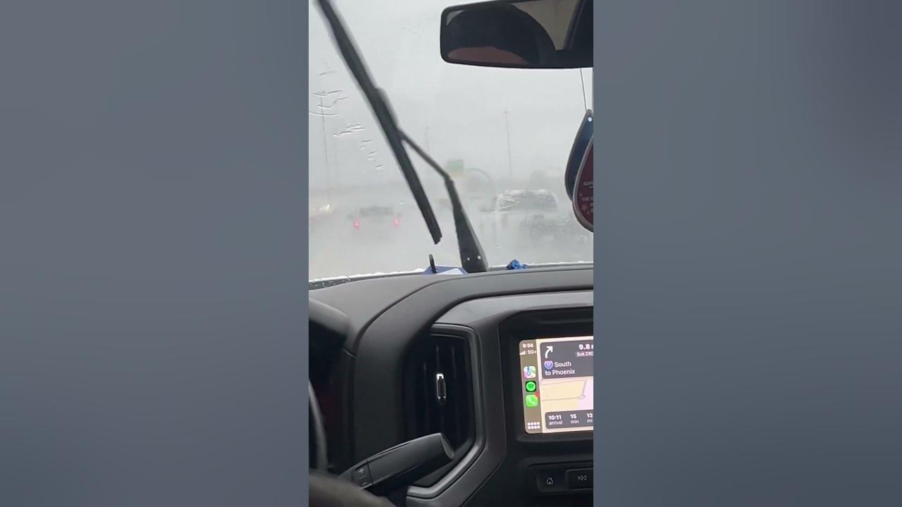 Arizonas weather straight bipolar lmao weather rain work driving