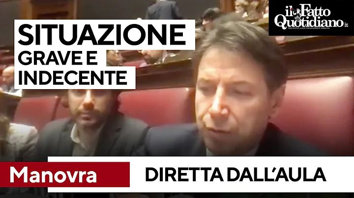 Manovra, Conte dall'Aula: "Situazione grave e inde...
