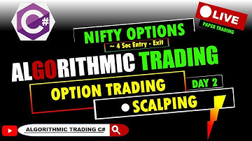 C# Algo Trading System .NET Quant Trading | NIFTY OPTIONS Trading Strategy | Nifty Trading SETUP