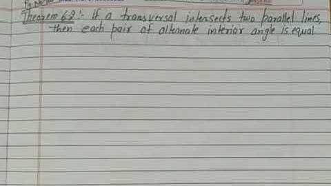 Theorem 6.2, Ch-6, Lines & Angles, Class 9th Math, NCERT