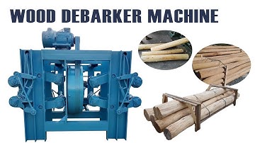 Wood Debarker Machine: Vertical Wood Debarking Machine for Peeling Wood Logs Efficiently🌲 #debarker