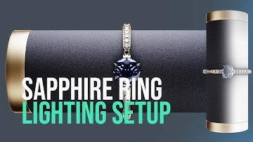 Sapphire Ring Lighting Setup — Cinema 4D 2024 x Octane Render Tutorial