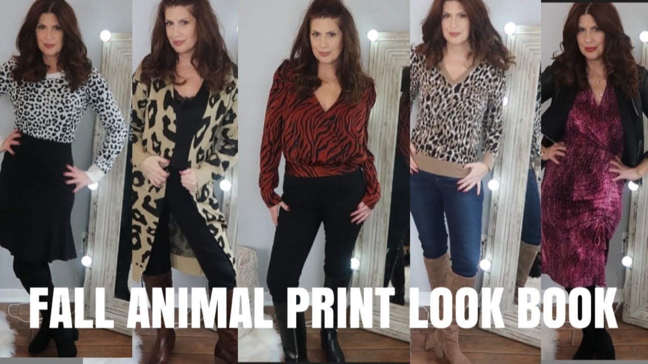 FALL ANIMAL PRINT LOOK BOOK FASHION OVER 50