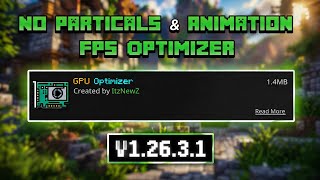 GPU Optimizer Pack For MCPE 1.21+ | Smooth Graphics + Fps Optimizer ✨