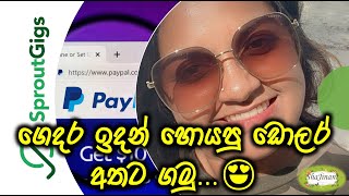 Sproutgigs 02 - Earn DOLLARS From INTERNET | ගෙදර ඉදන් හොයපු ඩොලර් අතට ගමු | ShaJinani