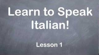 Visit http://audibleitalian.com for more italian audio lessons, where
you'll learn how to speak italian, and much free.