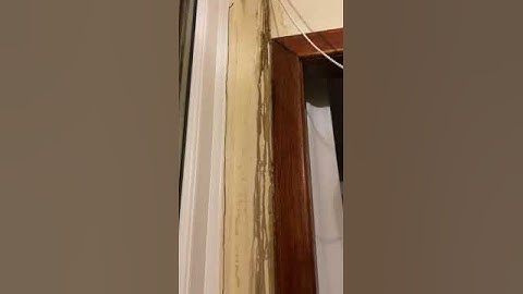 Tue 3rd Jan 2023 - leaking and damage to upstairs hall window frame and wall