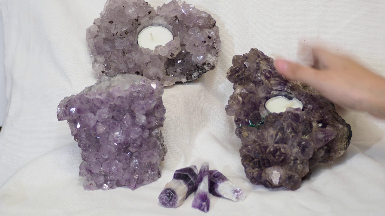 3.22Kg Natural Amethyst Loving Set J928 6 YouTube player