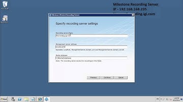 Milestone Corporate 6.0 Recording Server Installation (Step -- 07)