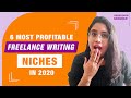 FREELANCE WRITING NICHES: 6 High Paying Freelance Writing Niches 2020