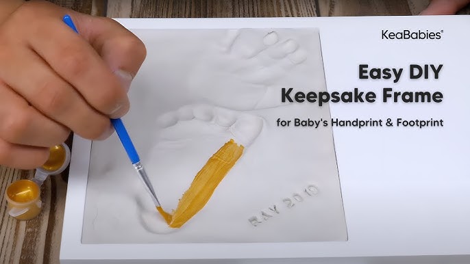 How to: DIY Baby Handprint and Footprint Keepsake Kit by KeaBabies