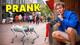 OFFENTLIGE PRANKS PÅ STRØGET MED EN ROBOTHUND!