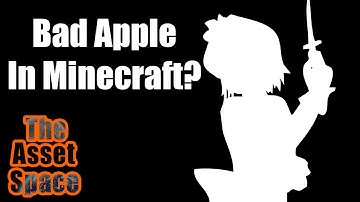 Bad apple in Minecraft(Blender Animation)