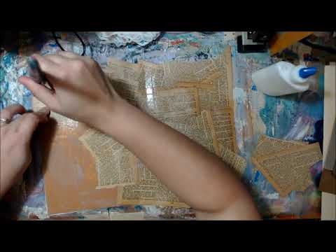 How To Make A Perfectly Imperfect Journal Cover (with special baby background music)