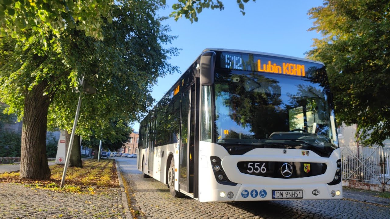 512 Ścinawa ul.Wołowska P+R — Lubin KGHM 🚌 cabview