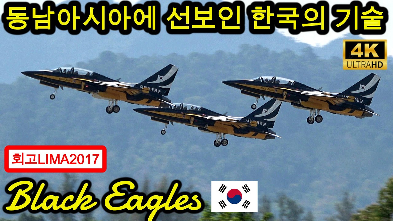 ブラックイーグルス】LIMA2017回想 韓国空軍ブラックイーグルスが