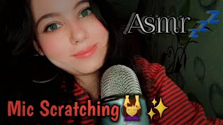 Asmr mic scratching 💆‍♀️✨️/اى اس ام ار خربشة وشرح خاصية المايك 💆‍♀️✨️