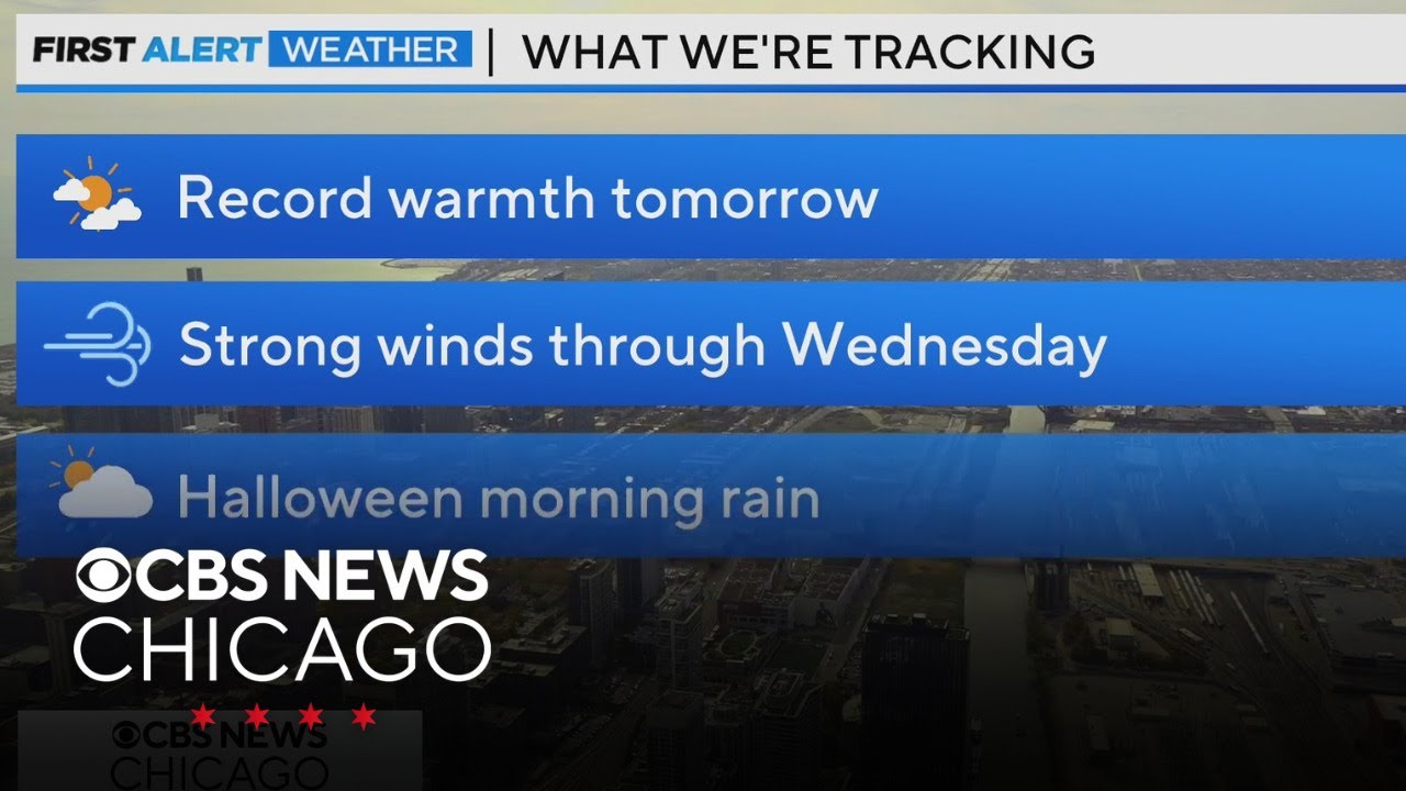 Record warmth expected Tuesday in Chicago - YouTube