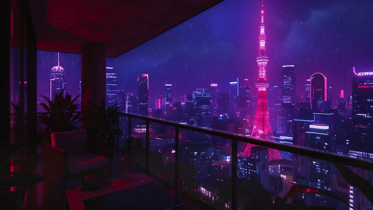 Shibuya After Midnight – Soft Rainy Lofi for Study, Focus & Sleep | 4K