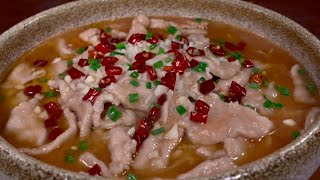 酸汤滑肉好吃有诀窍，多加一个步骤肉片鲜嫩不柴，汤汁酸爽开味#家常菜 #美食教程 #美食