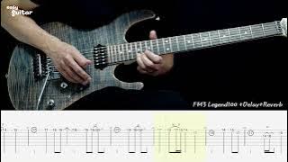 Takajii - Rain Guitar Lesson With Tab(Slow Tempo)