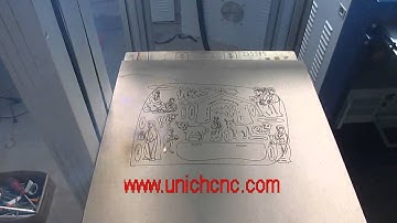 Co2 Laser marking machine working on wood