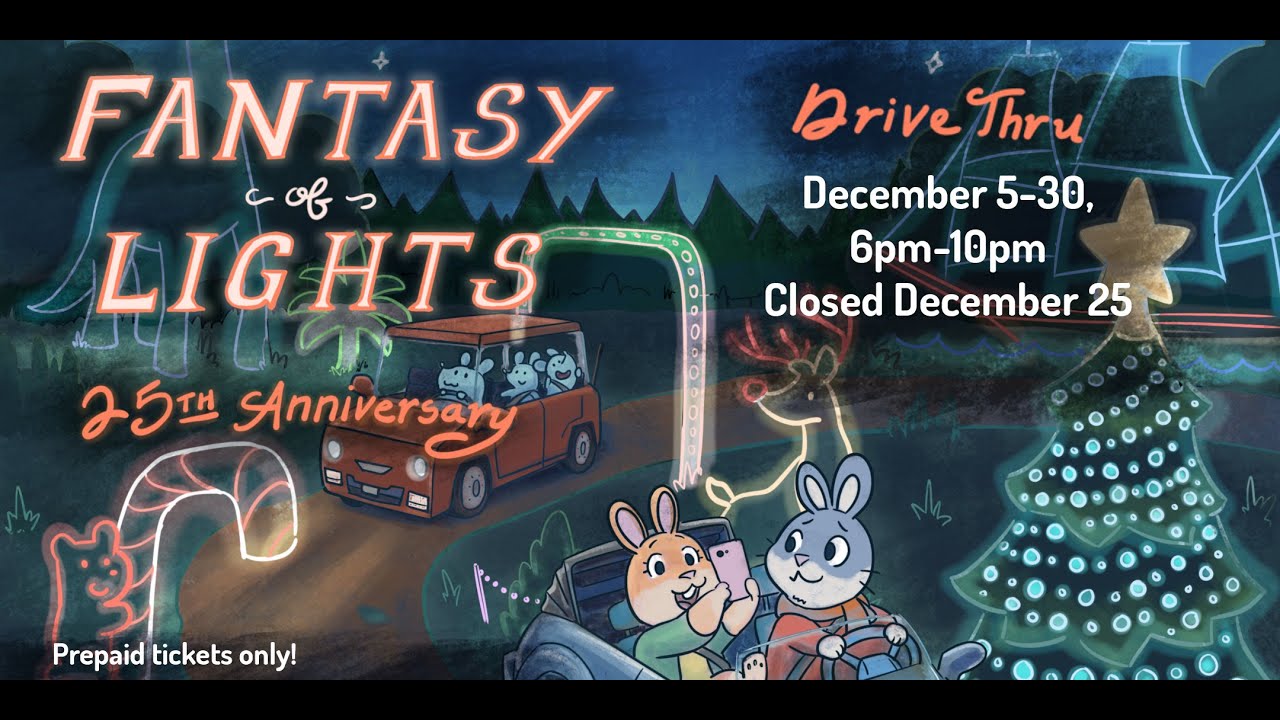 Full Video DriveThru Vasona Park Fantasy of Lights 2023 (12/7/23