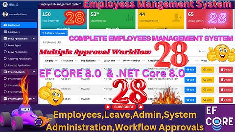 EP 28 Employees Management System With EF Core,MS SQL ASP .NETCORE,Multiple User Approval Workflows💥