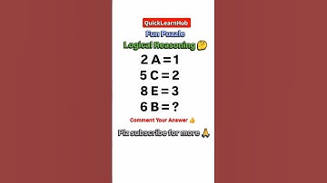 Fun Puzzle #logicalreasoning #ytshorts #shorts #shortvideo #trending #viralvideo #iqtest