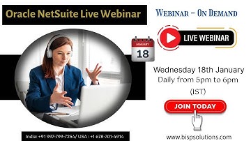 Oracle NetSuite Live Webinar  18th Jan. 2023  | A Complete NetSuite ERP Walkthrough