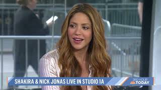 Shakira & Nick Jonas talk about Dancing With Myself on TODAY / NBC NEWS 2022