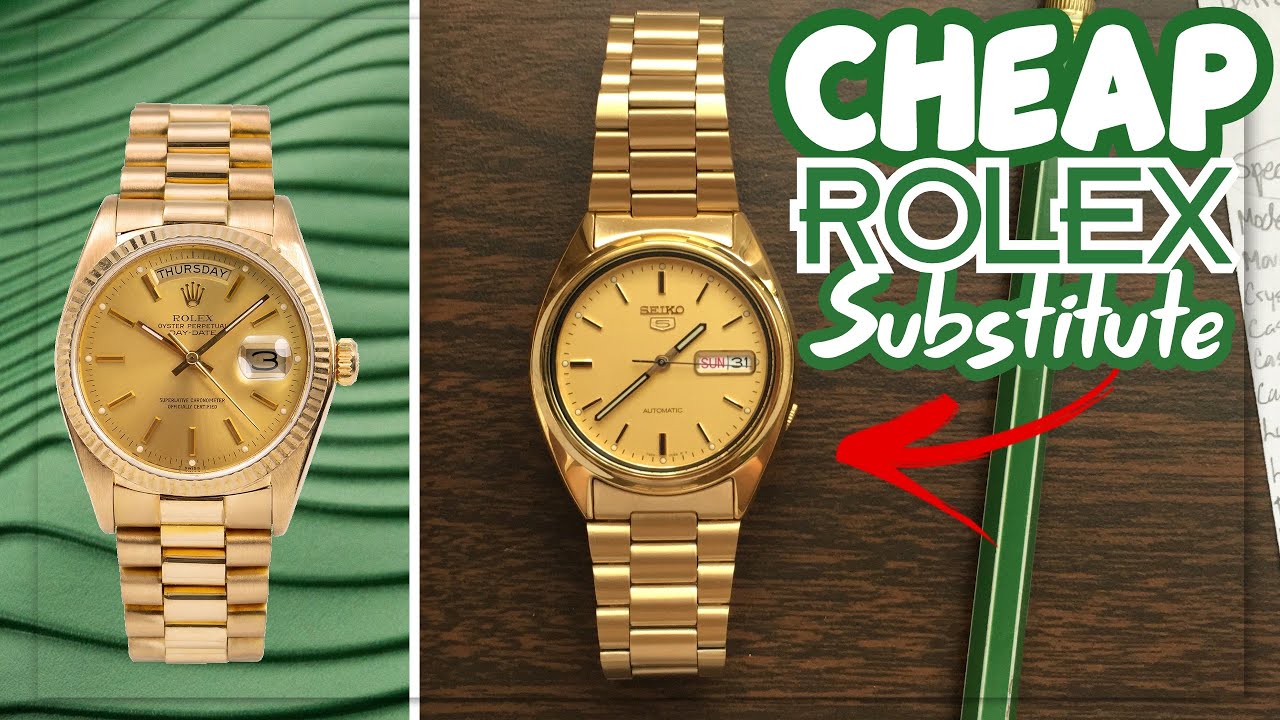 Seiko 5 Gold (SNXL72) Full Review | Super Cheap Rolex Day-Date/Datejust  Alternative? - YouTube