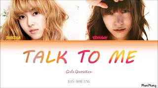 Video thumbnail of "카라멜 커피 (Talk To Me) - Girls' Generation (Jessica, Tiffany) Lyrics"