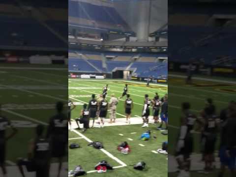 2017 Army All-American National Combine WR John Dunmore 2019