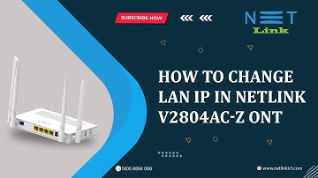 How to change Lan IP in Netlink V2804AC-Z ? informative video-174